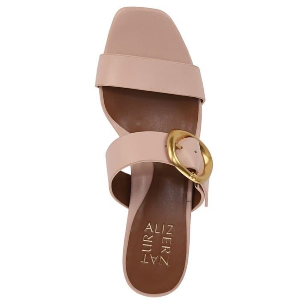 Naturalizer 2.25” Ida Dress Heeled Sandals Pink Blush Cameo 9 - Picture 5 of 9